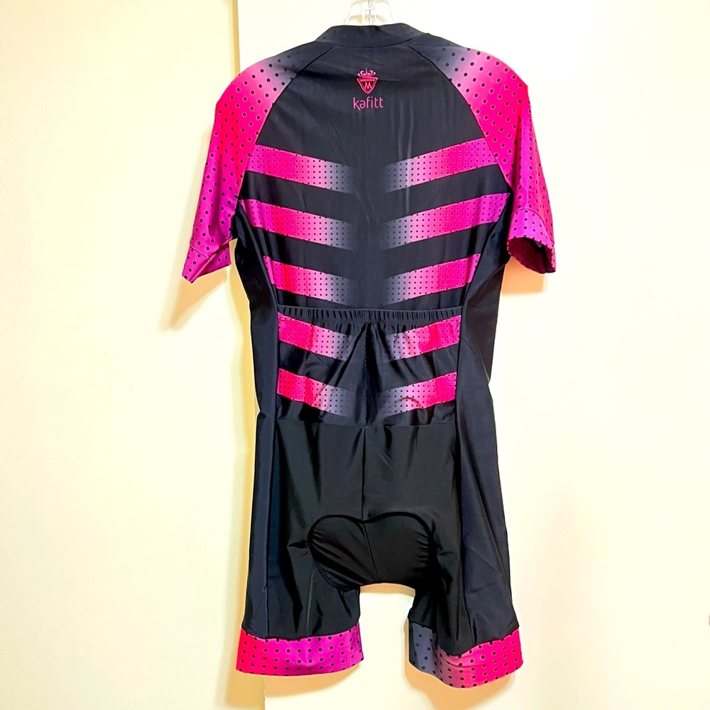 Kafitt Unisex Pro Cyclist Body Skinsuit Seat Pads Bicycle Skin Suit Outfit 2XL - Picture 4 of 14
